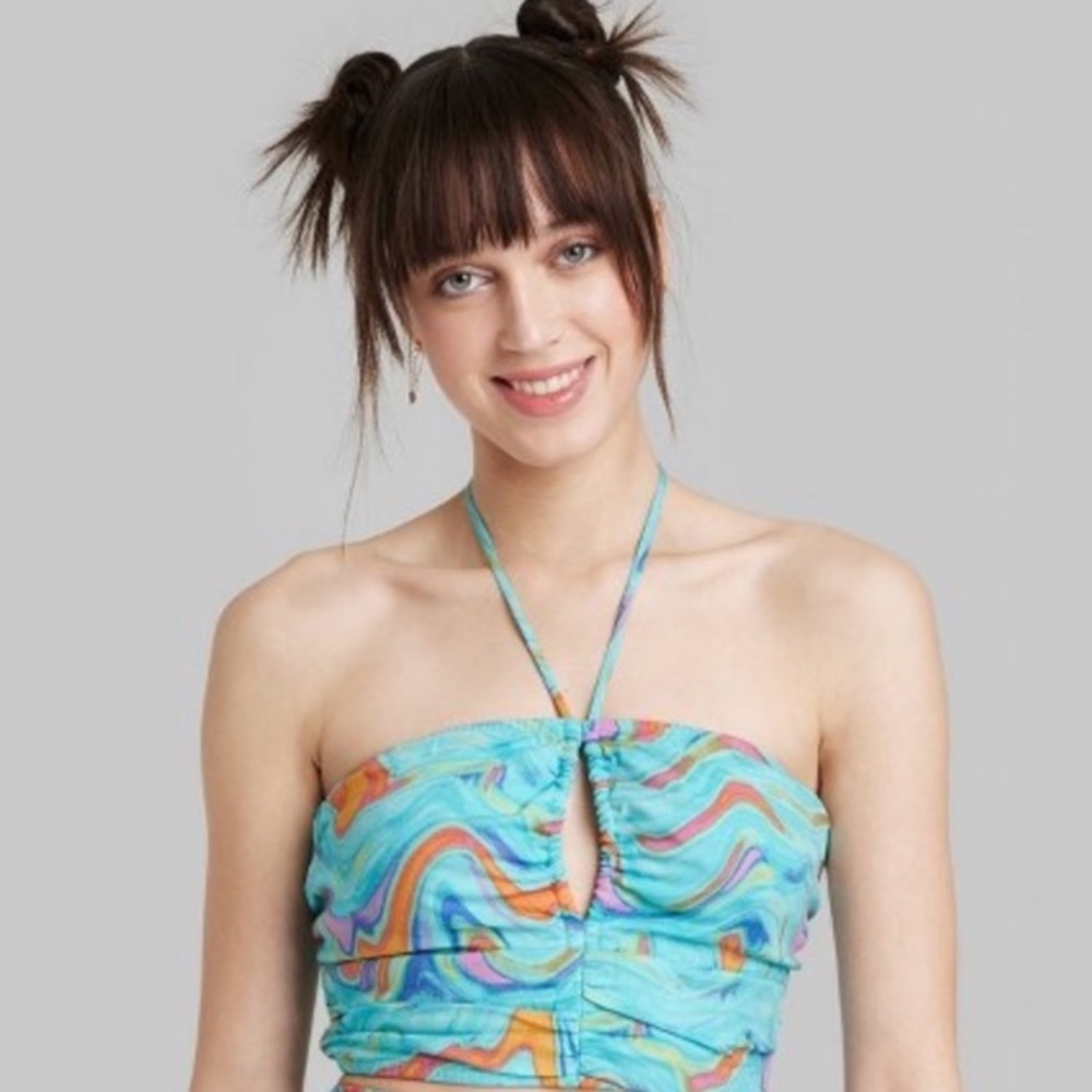 Wild fable halter crop top